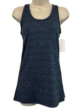 H Halston Studio Super Sculpt Racerback Tank,  Color Blue, Small or Medium